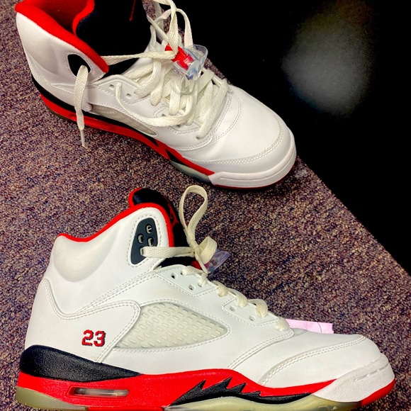 jordan retro 5 fire red size 7